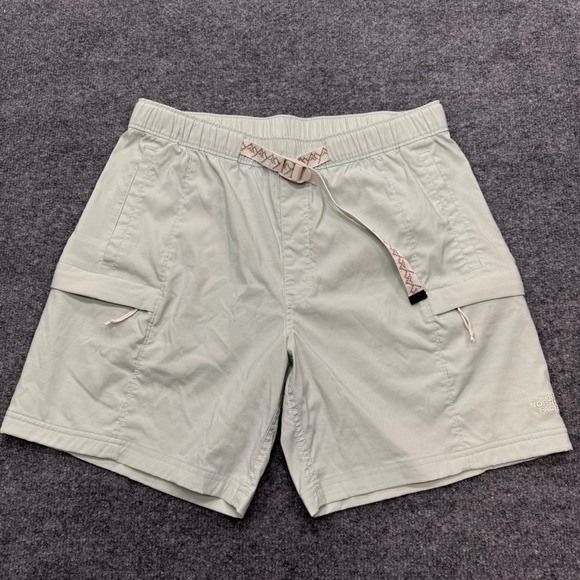 The North Face Other - The North Face Mens Mint Green Cargo Hiking Shorts Elastic Belted Size Medium